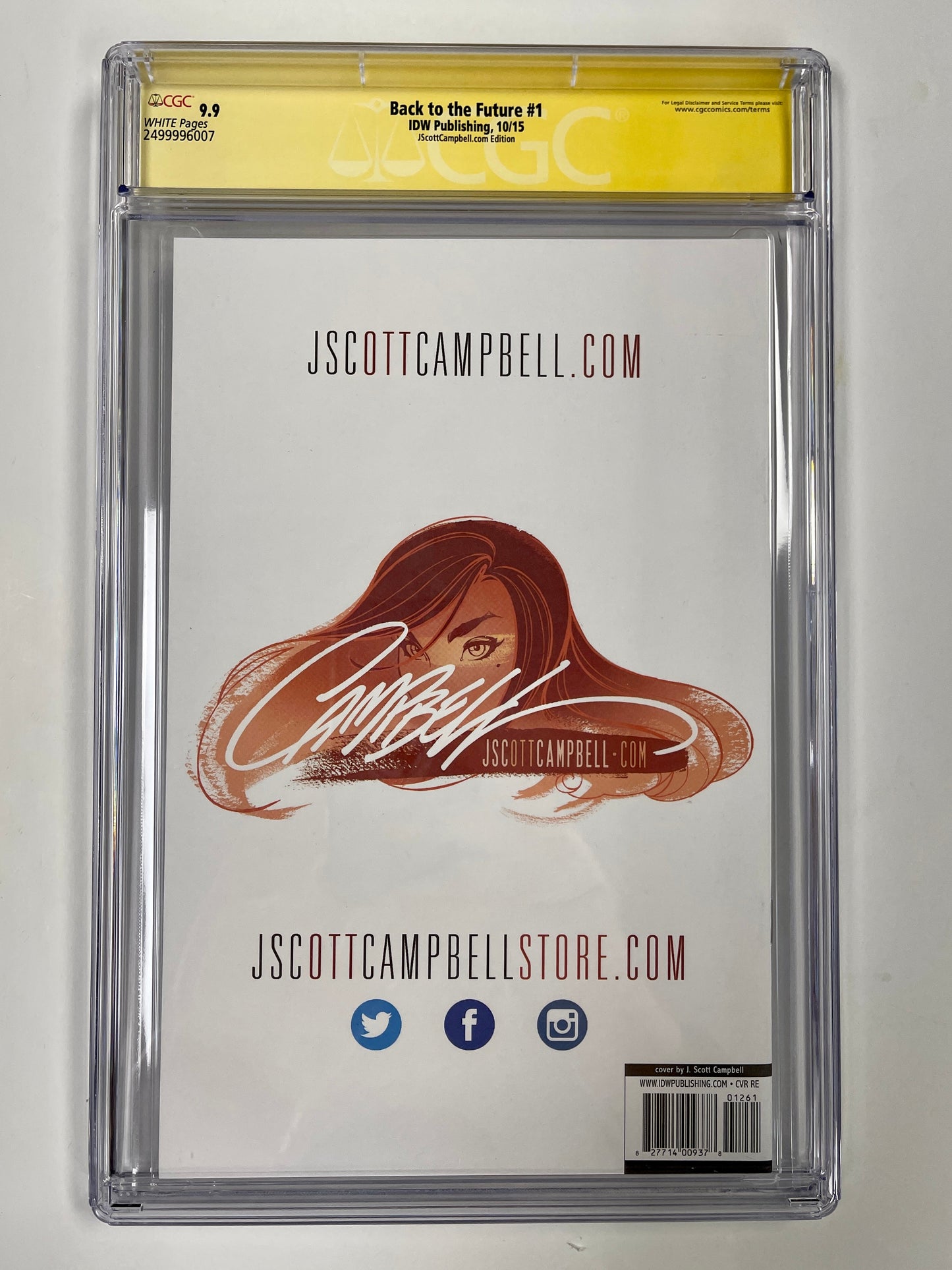 Back To The Future 1 CGC 9.9 4X Cast Signed Campbell Variant Michael J Fox Lloyd