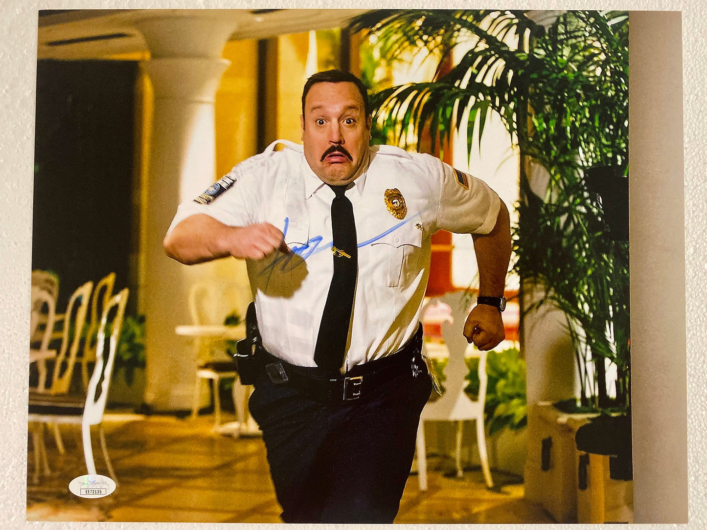Kevin James Paul Blart Mall Cop Hand Signed 11x14 Matte Photo Autographed Hitch