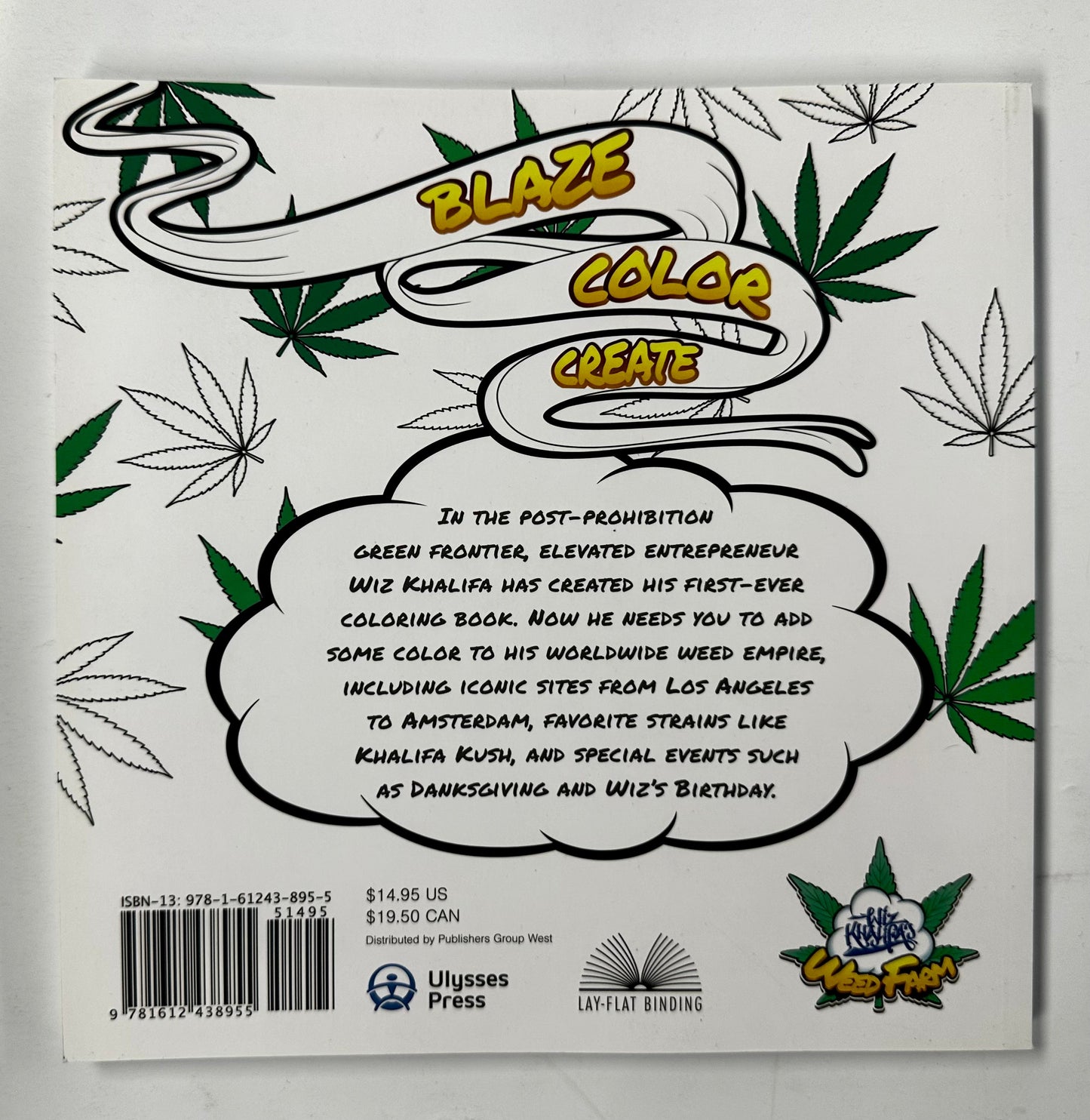 Wiz Khalifa Autographed (Signed) Weed Farm Coloring Book With JSA COA