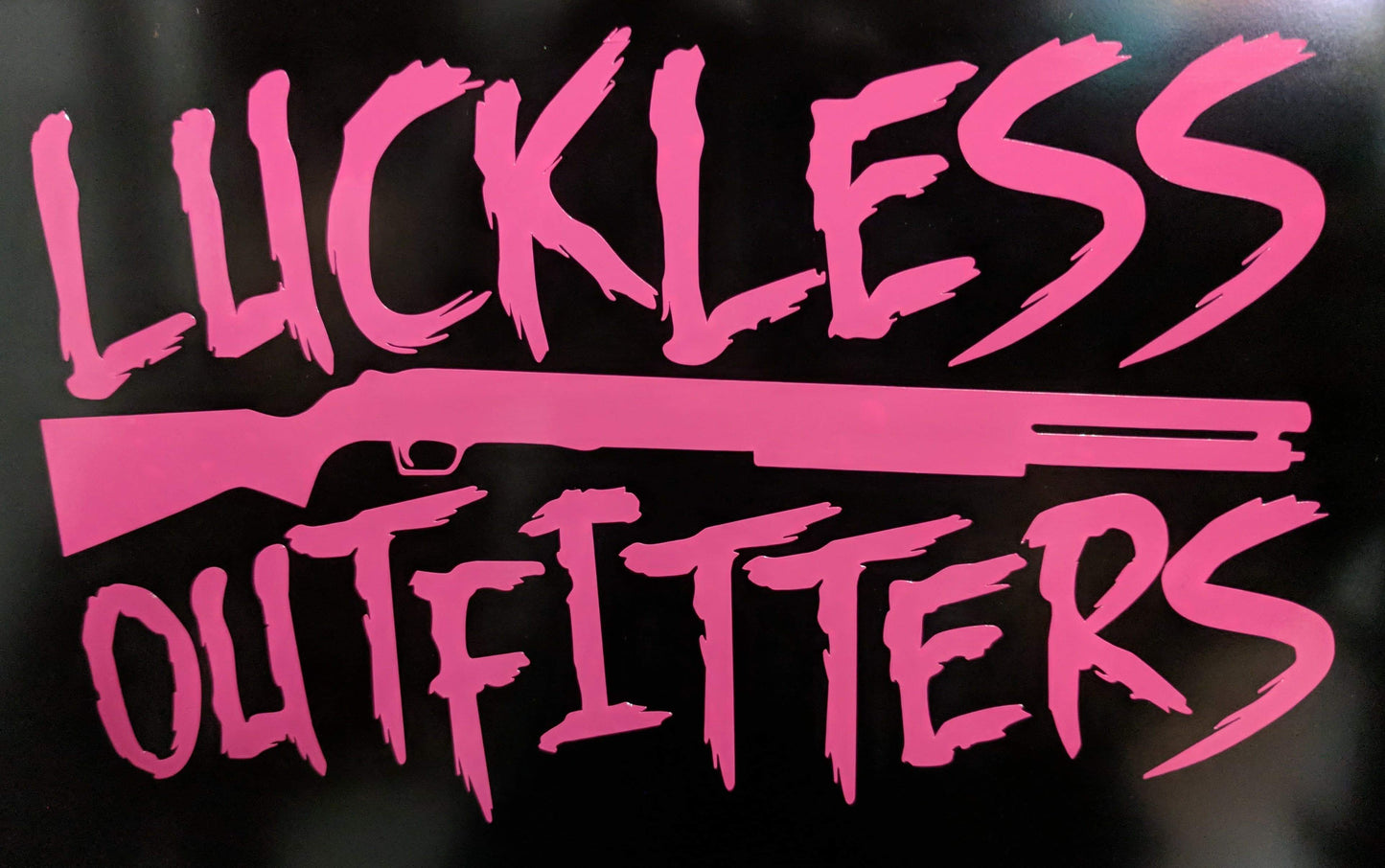 Luckless Outfitters Shotgun Hot Pink Decal