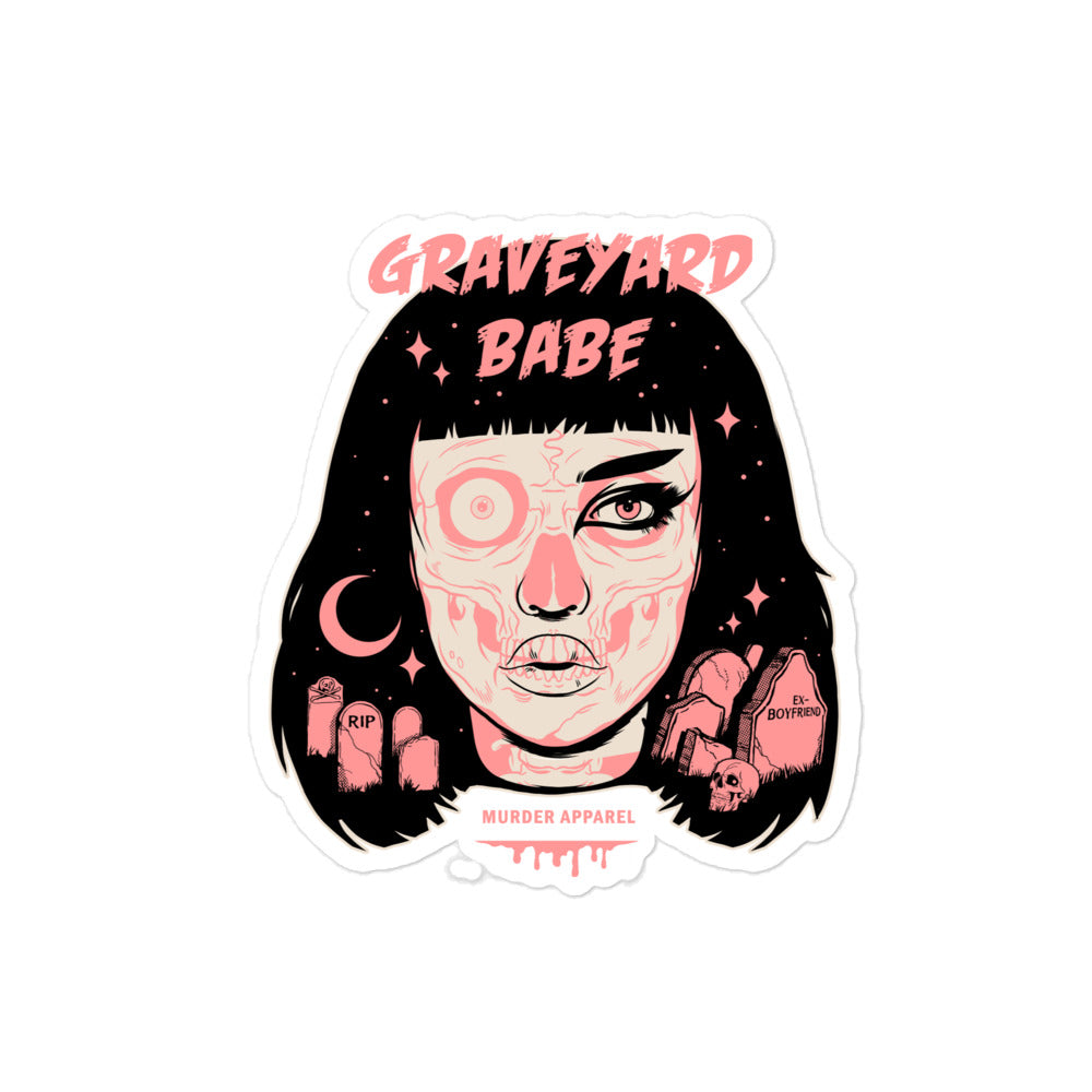 Graveyard Babe Sticker