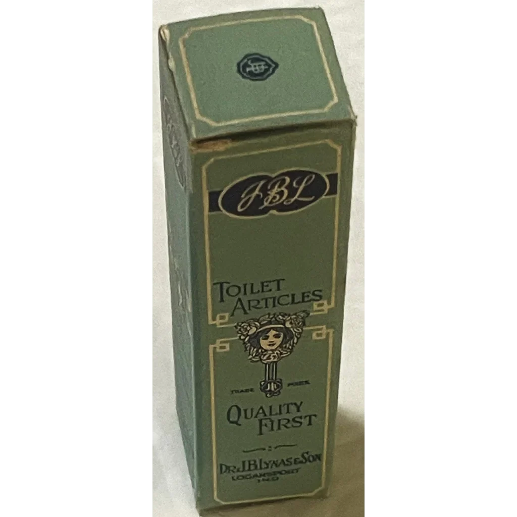 Rare 1920s JBL Toilet Articles Box from Logansport Indiana