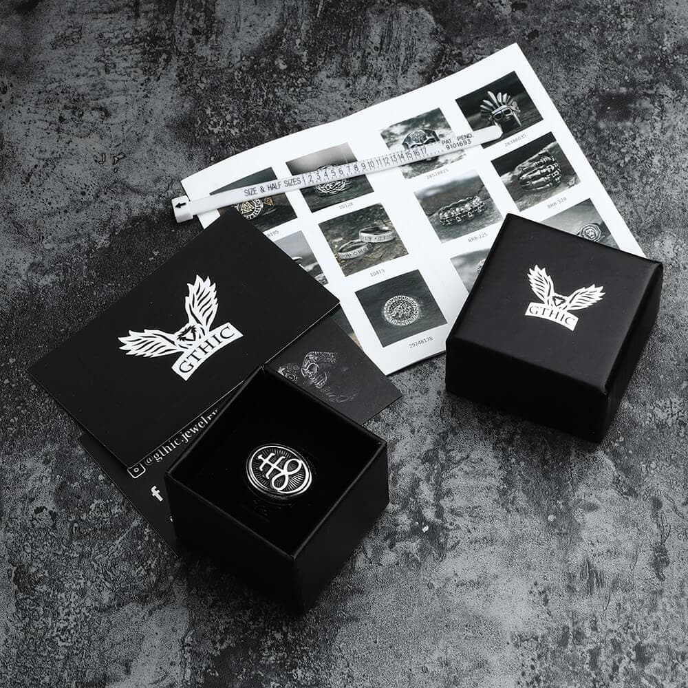 Leviathan Cross Stainless Steel Ring