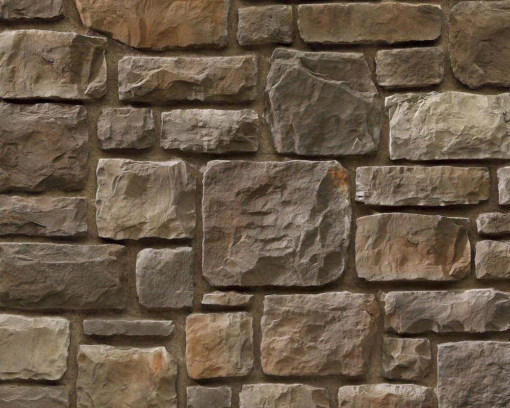 Ashlar Pattern Masso Coffee Manufactured Stone Handmade Veneer - Livfloors Collection