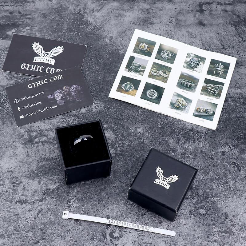 Minimalist Black Faceted Ceramic Ring