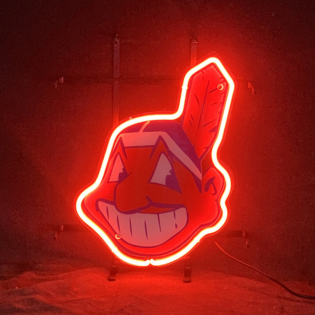 MLB Cleveland Indians Neon Sign Light