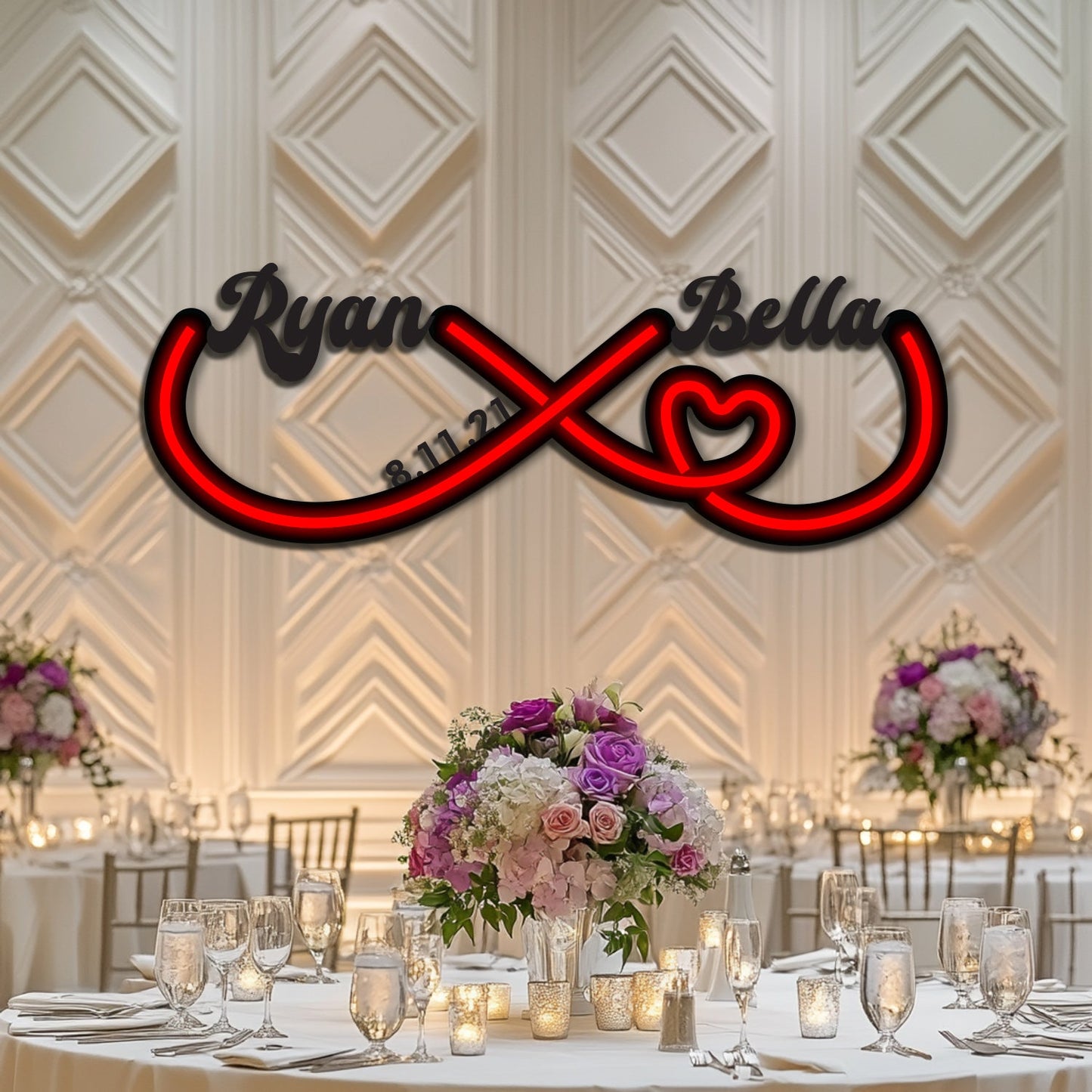 Infinity Custom Wedding Metal Neon Wall Art- LN0152