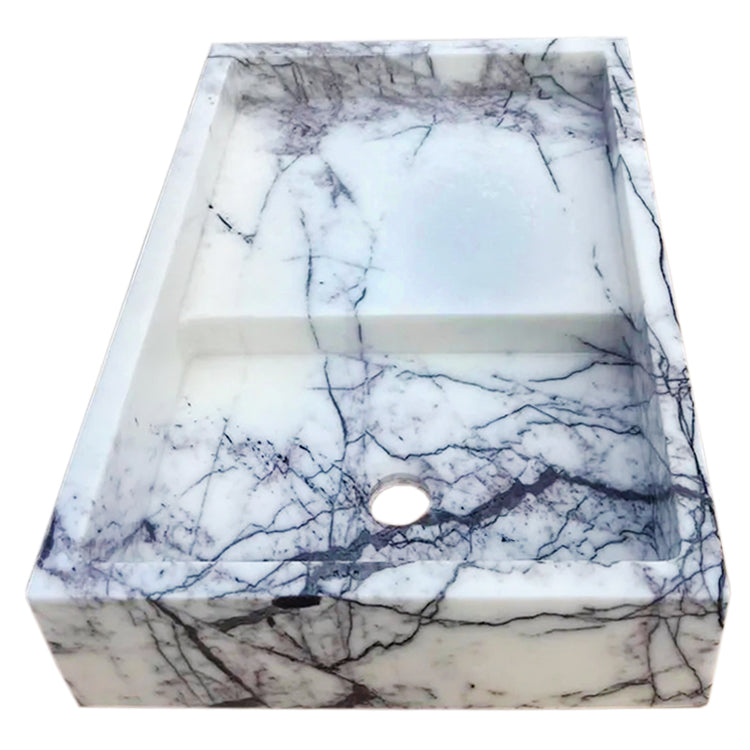 New York Marble Wall-mount Bathroom Sink Polished (W)16" (L)24" (H)5"