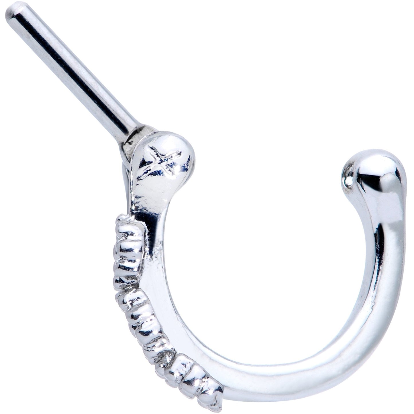 16G 1/4 Daisy Chain Flower Hinged Cartilage Clicker