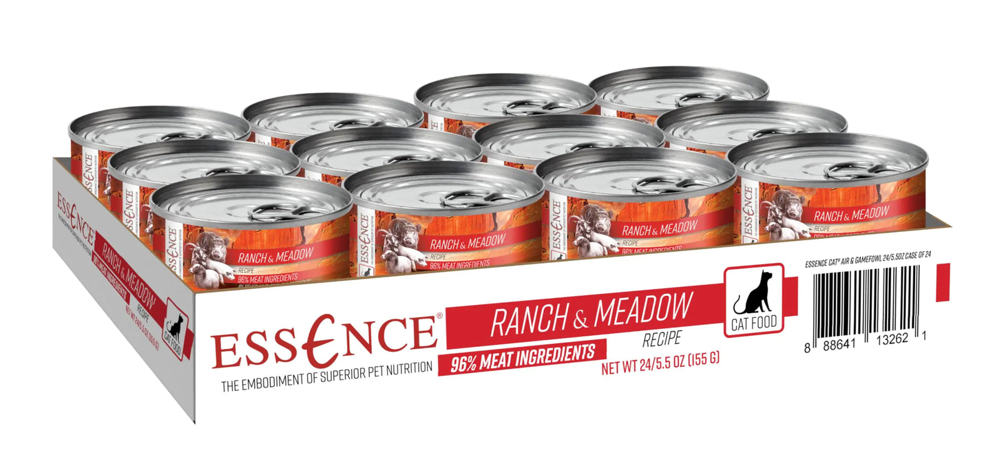 Essence CAT Ranch & Meadow Wet cat Food 5.5oz case of 24