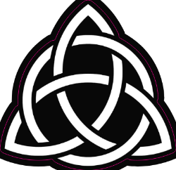 Celtic Cat on Triquetra Stainless Steel Earrings