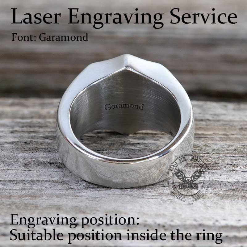 Polished Cross Stainless Steel Christian Ring