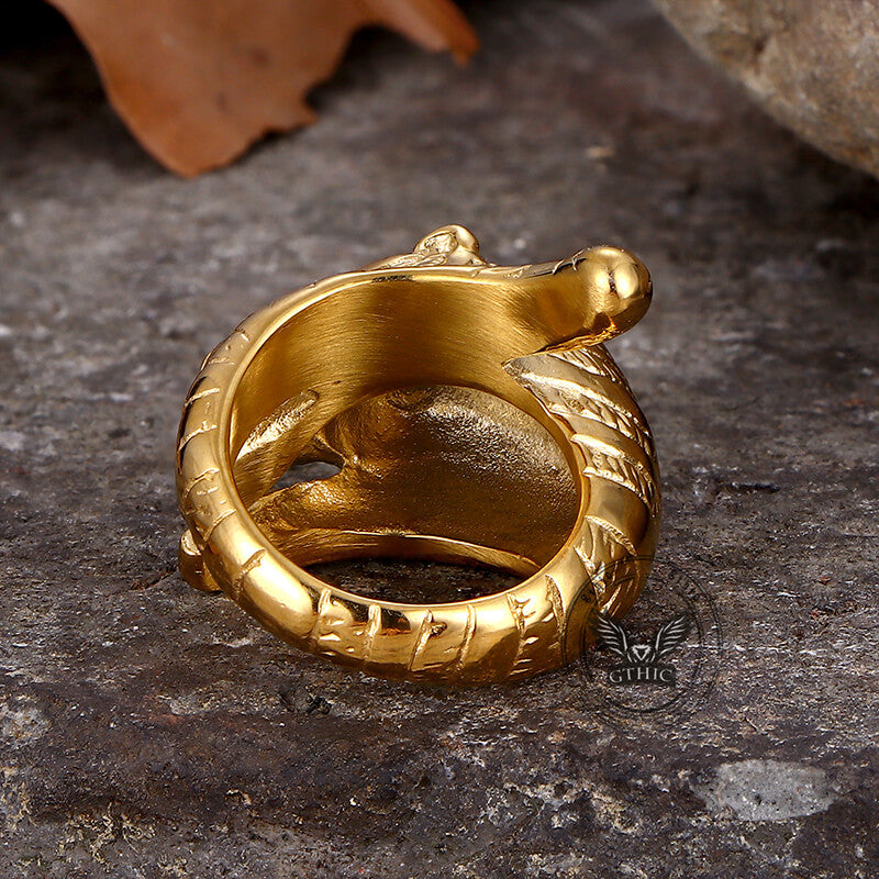 Punk Ferocious Tiger Stainless Steel Animal Ring