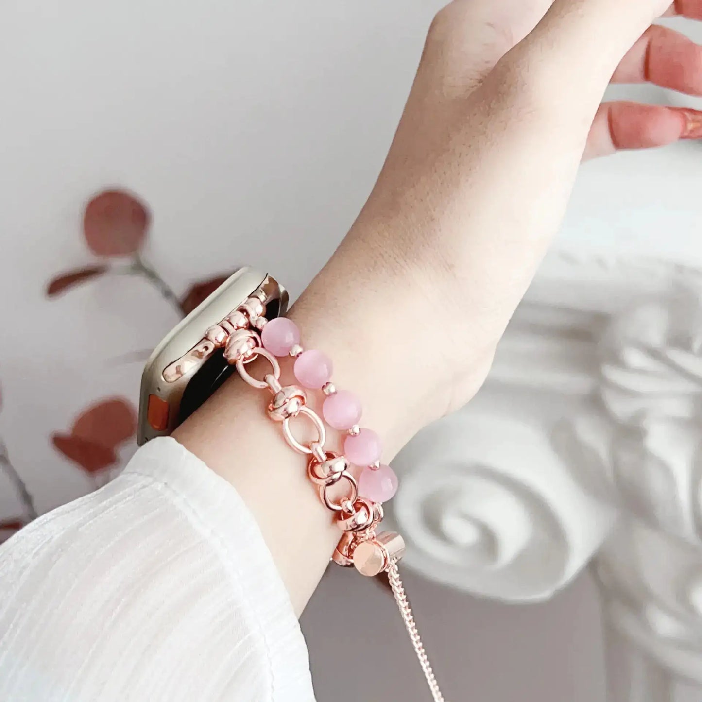 Wristband Buckle Bead Ornament Strap for Watches