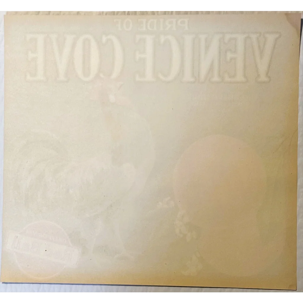 Rare 1930s Pride of Venice Klink Citrus Association Orange Crate Label