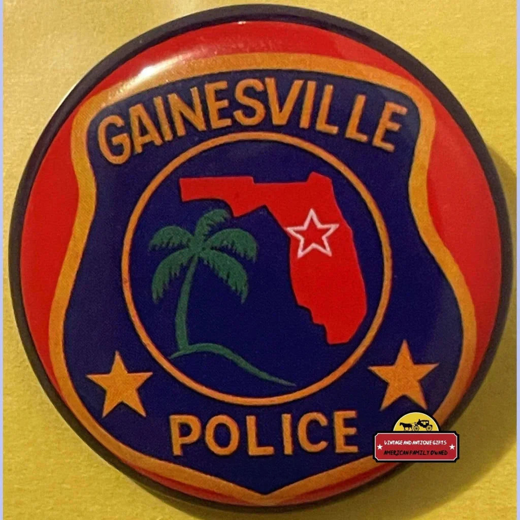 Rare 1950s Gainesville Special Police Vintage Tin Badge