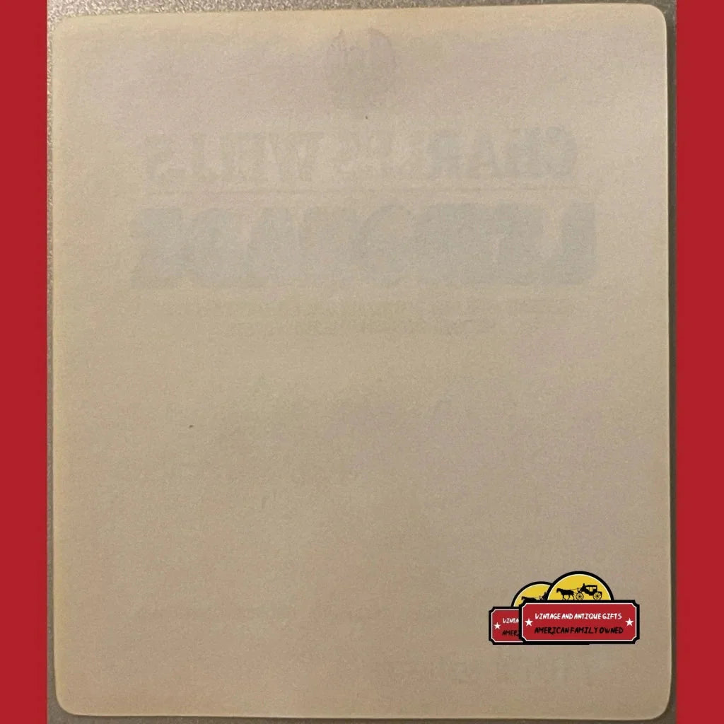 Rare Charles Wells Lemonade Label Antique Vintage 1970s Bedford