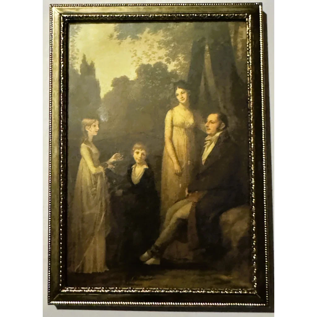 Vintage Neoclassical Family Portrait Uncovers History