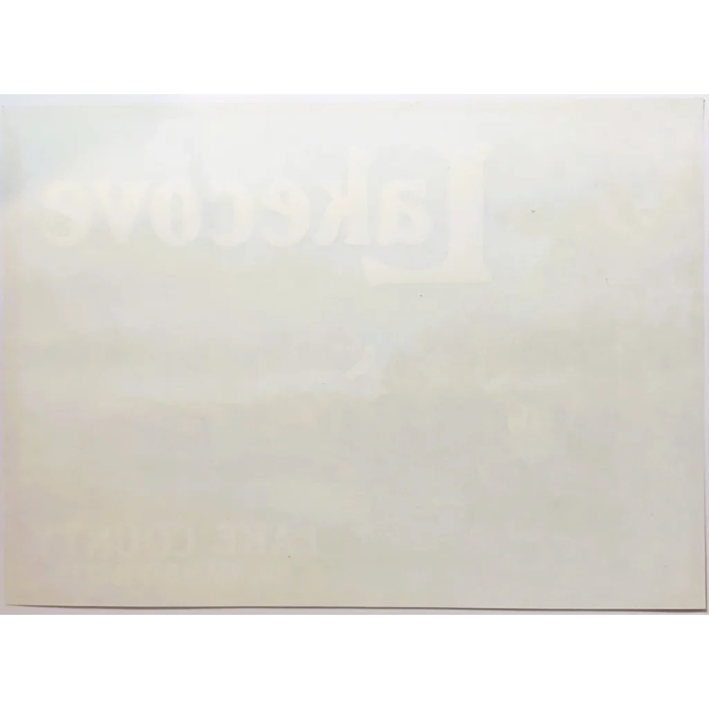 Rare Vintage 1950s Lakecove Bartlett Pears Crate Label