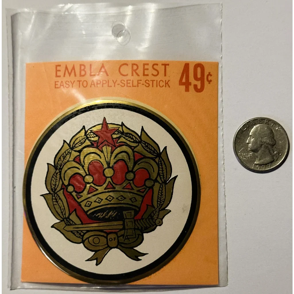 Rare Vintage 1960s Embla Crest Decal Unearths Order History