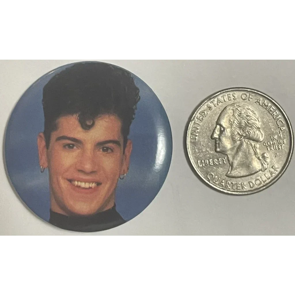Rare Vintage NKOTB Pin Showcases Jordan Knight Close Up