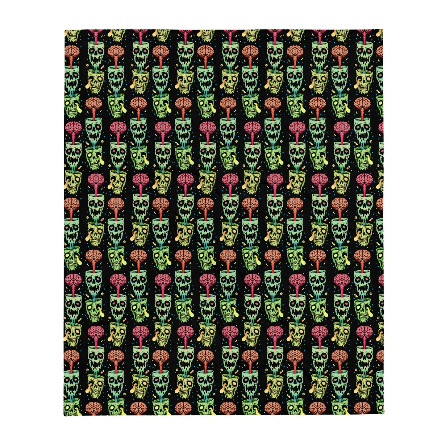 Zombie Rave Throw Blanket