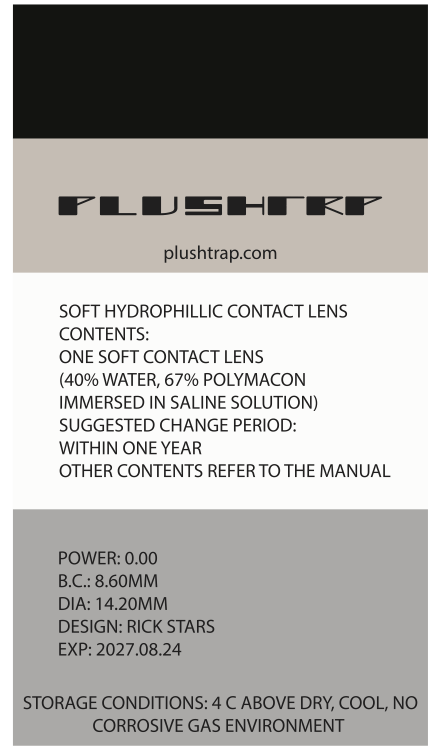 RickStar Cosmetic Contacts | Vibrant and Unique Eye Colors