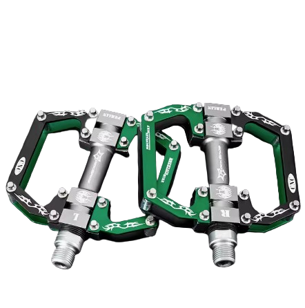 ROCKBROS Bicycle Pedals Flat Pedals, Aluminum Alloy Platform Anti-Slip Bearing Seal 9/16" Set of 2