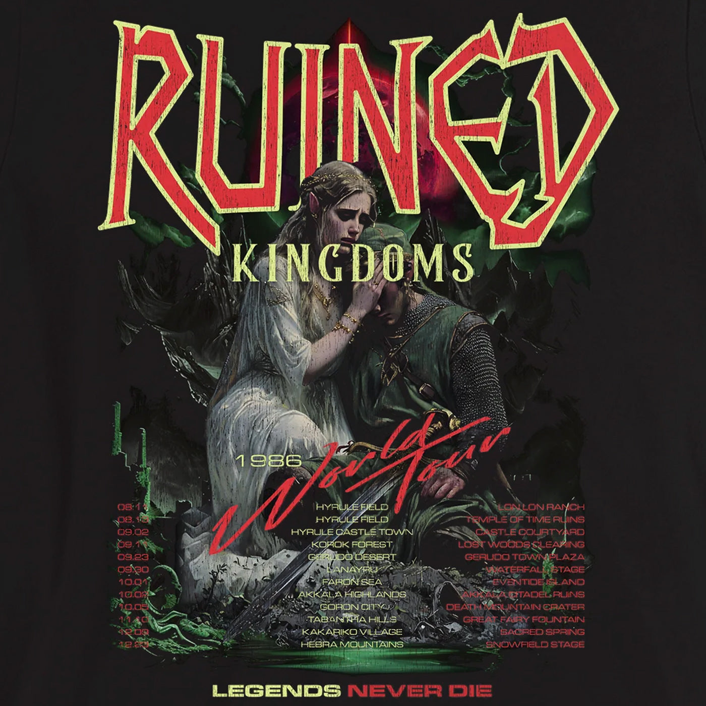 Ruined Kingdoms 1986 World Tour Tee