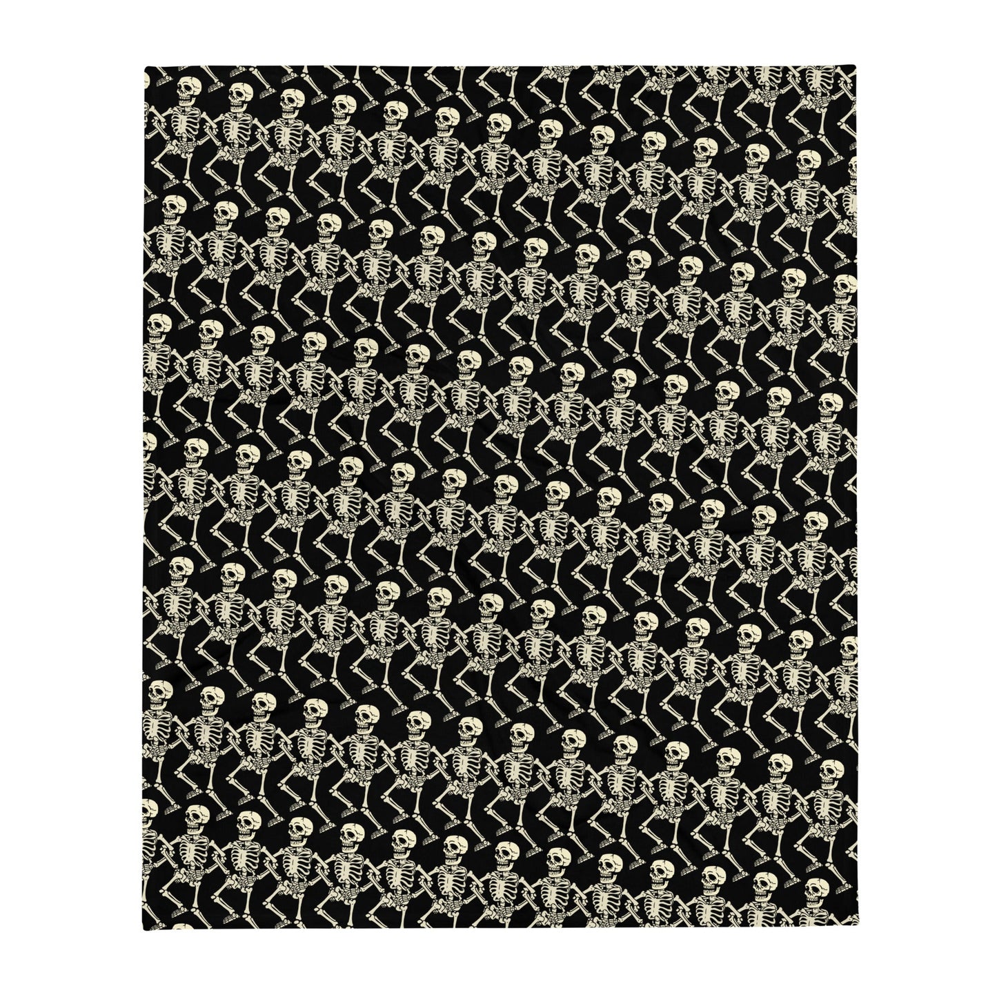 Dancing Skeletons Throw Blanket