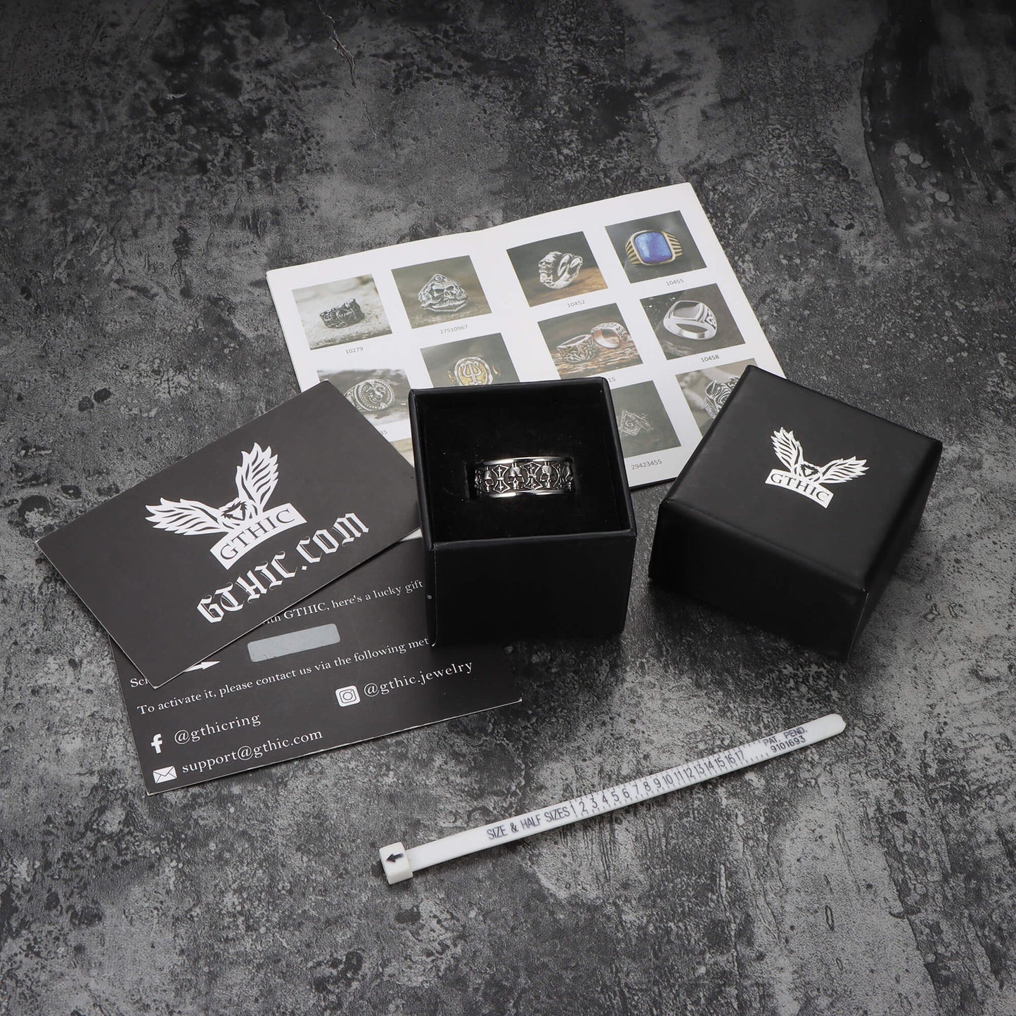 Skull Badass Stainless Steel Band Ring