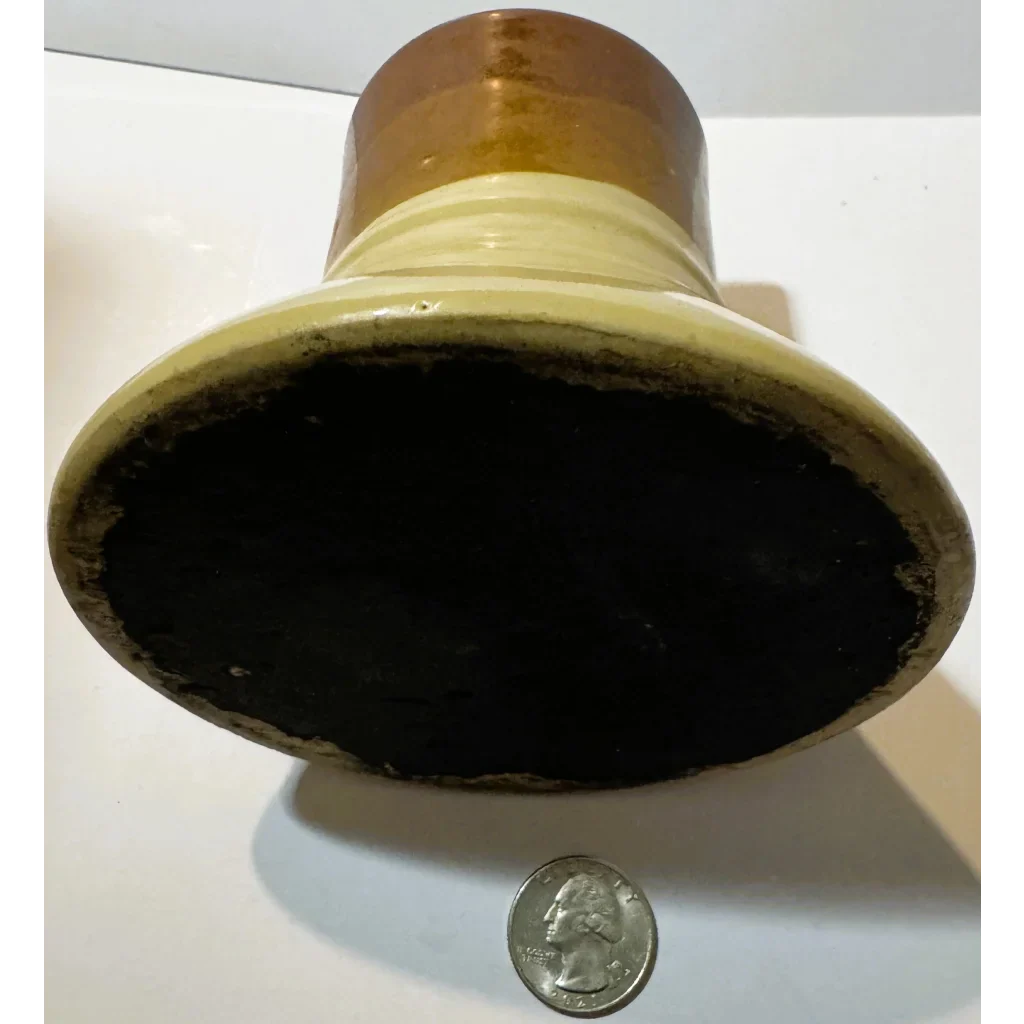 Vintage Mid Century Studio Pottery Mug – Two Tone Handmade Ceramic Cup