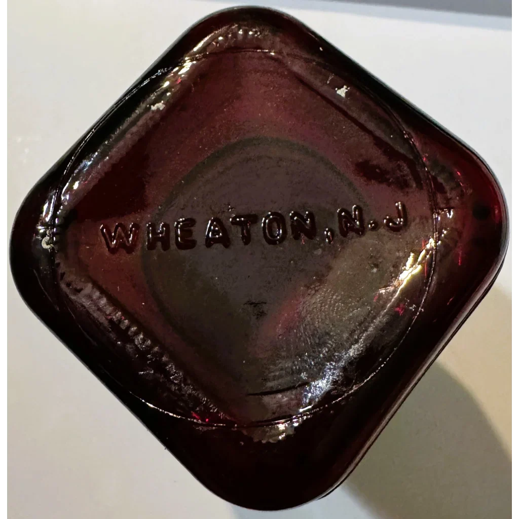 Stunning Vintage Mid Century Wheaton Ruby Red Glass Apothecary Bottle
