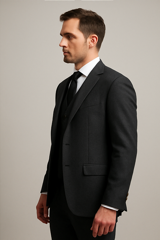 3 Piece Suit - Charcoal Grey