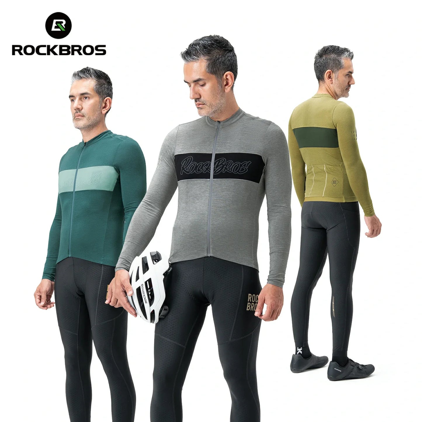 Men‘s Tencel Wool Cycling Jersey Breathable