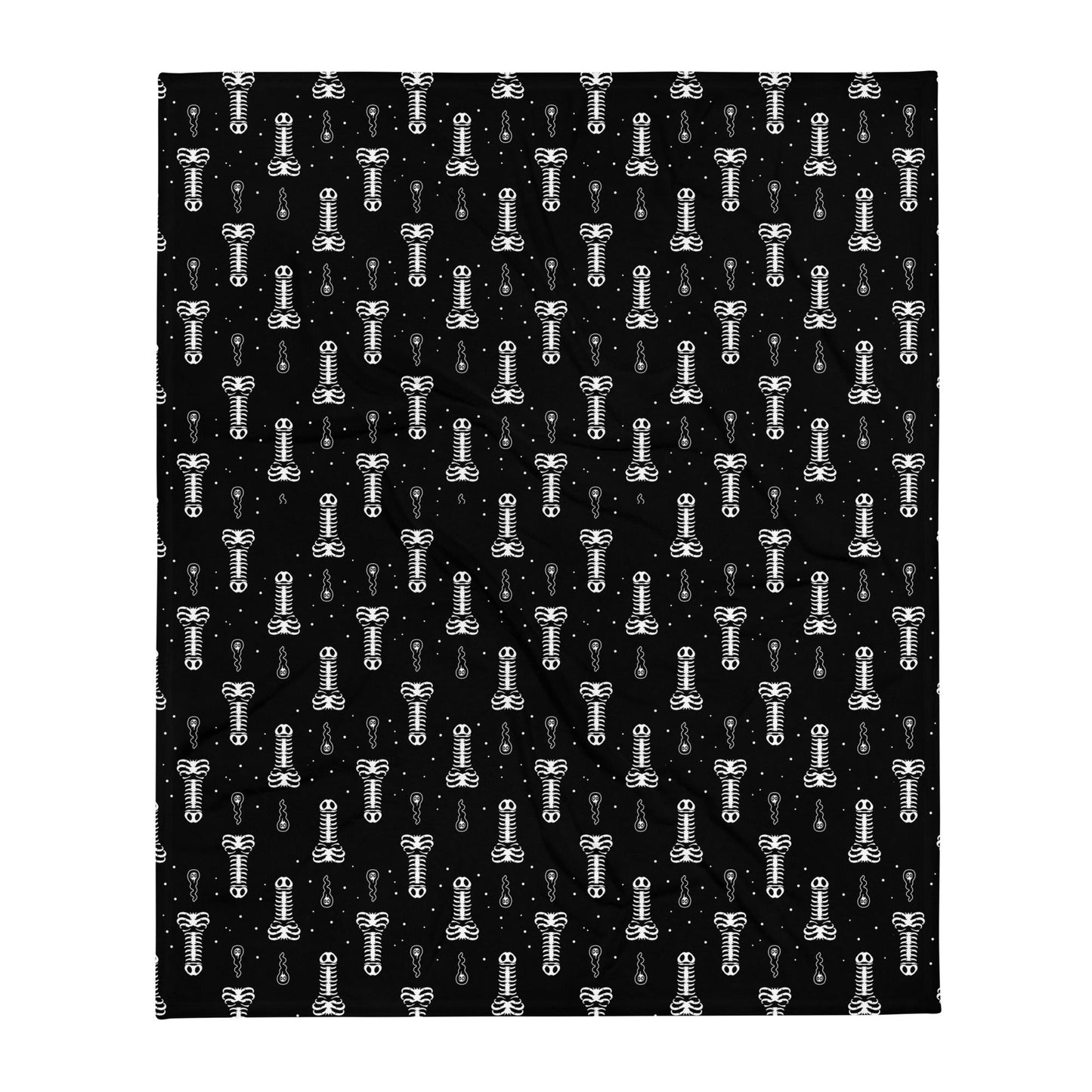 Skeleton Penis Boner Blanket