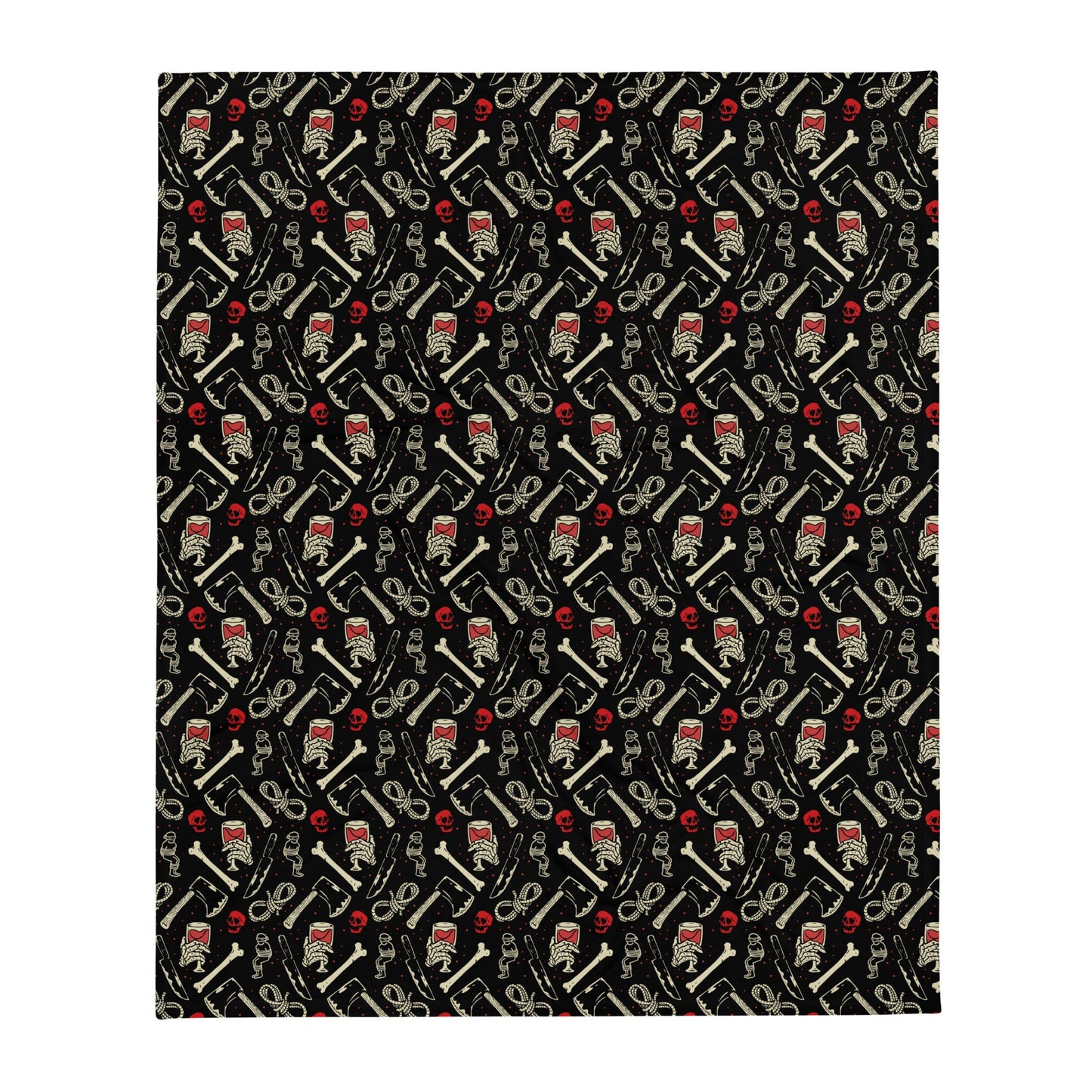 True Crime And Wine Throw Blanket