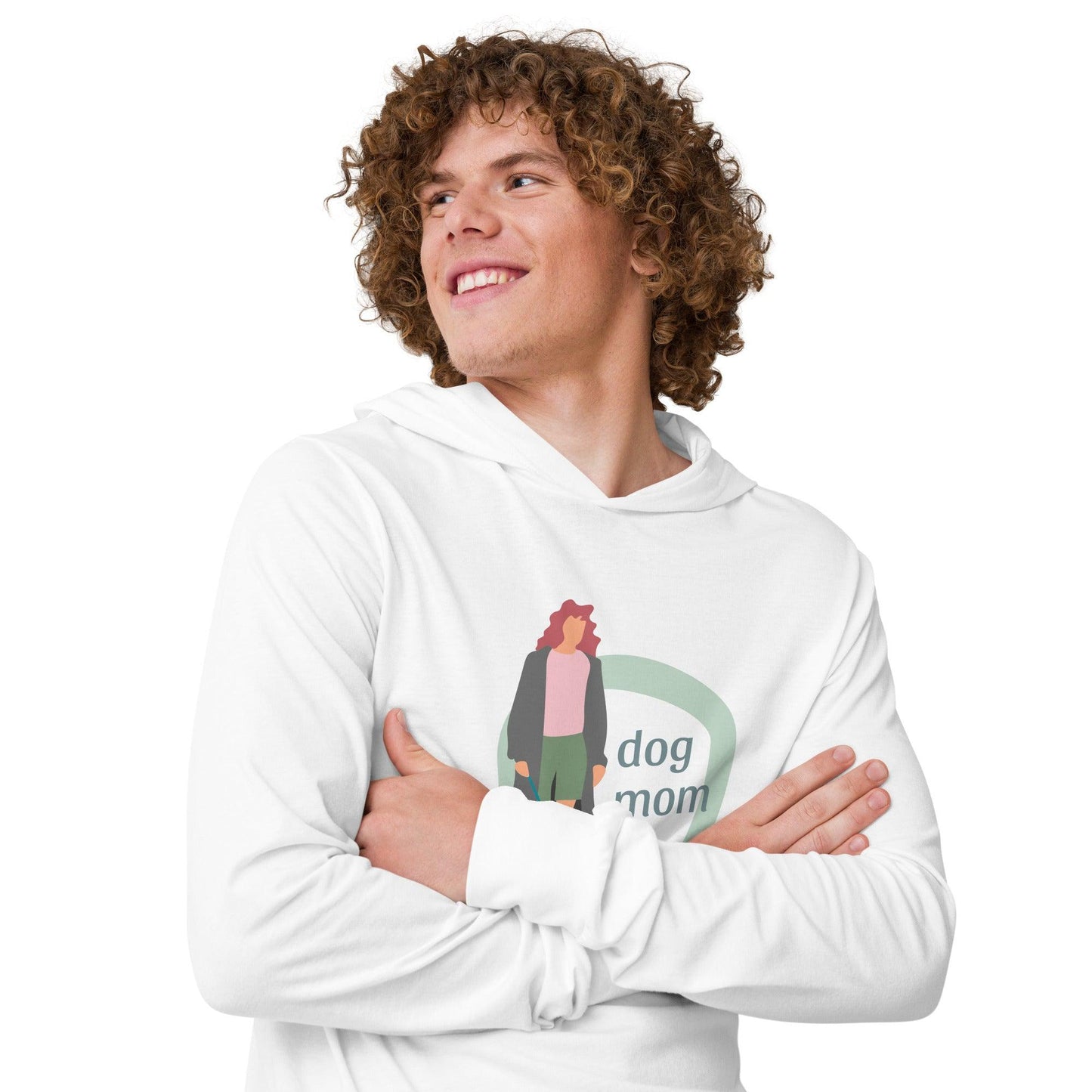 Dog Mom Hooded long-sleeve tee - Lizard Vigilante