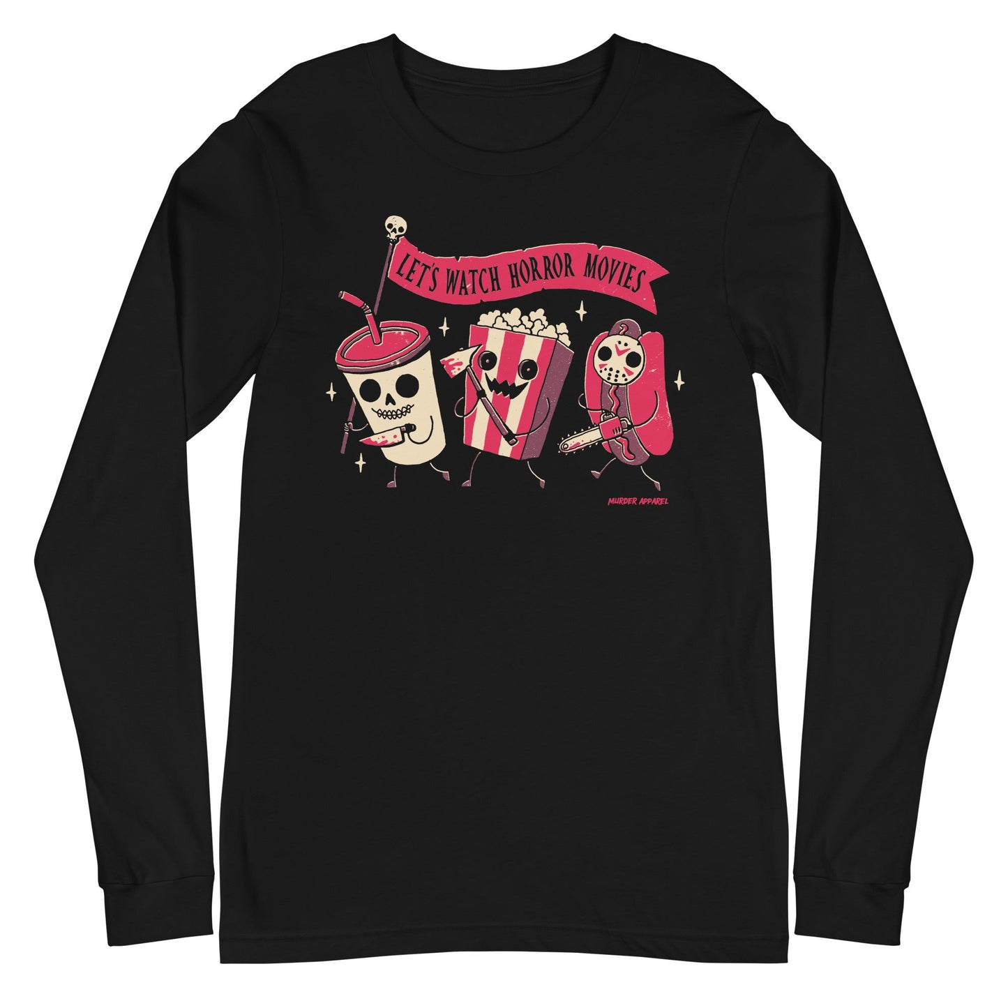 Let's Watch Horror Movies Long Sleeve Shirt