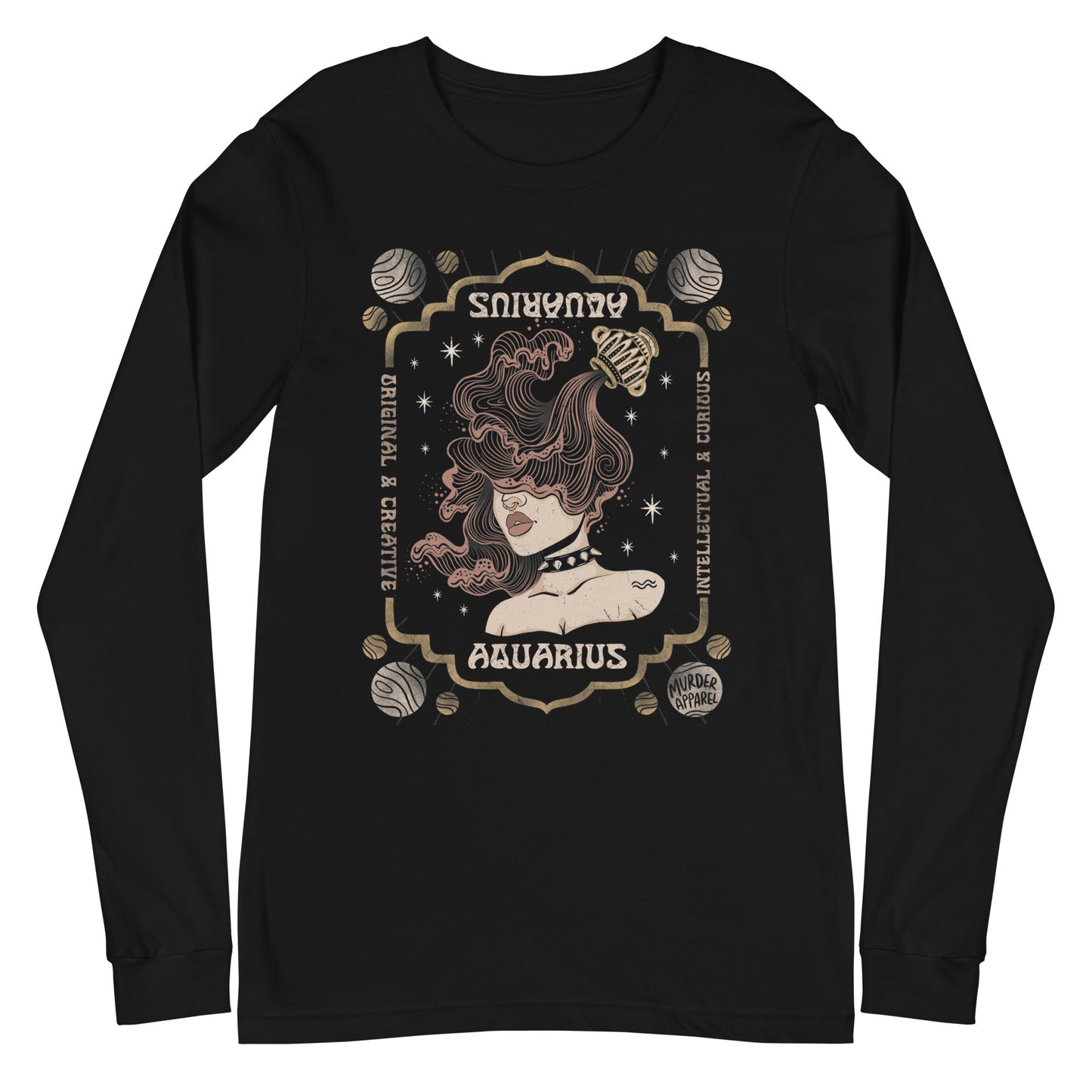 Aquarius Zodiac Long Sleeve Shirt