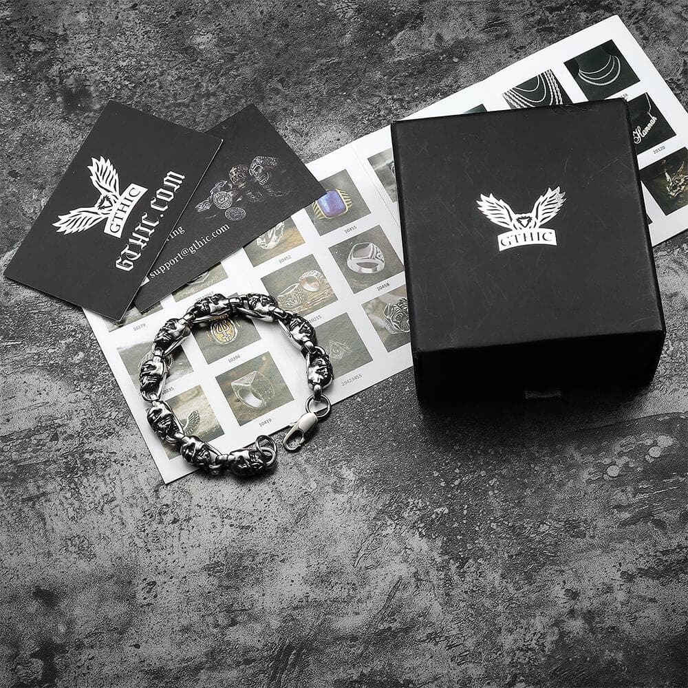 Vampire Skull Stainless Steel Bracelet