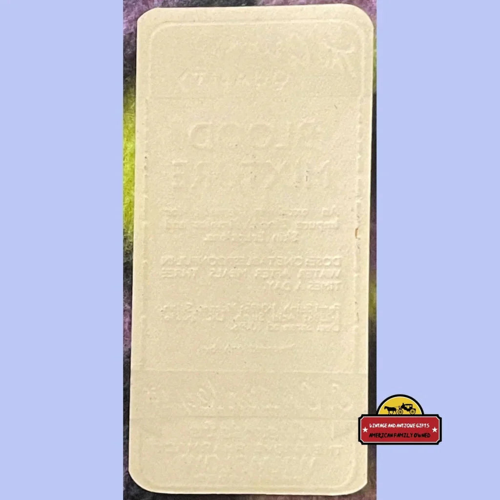 Rare Antique Blood Mixture Label from The Grove Pharmacy