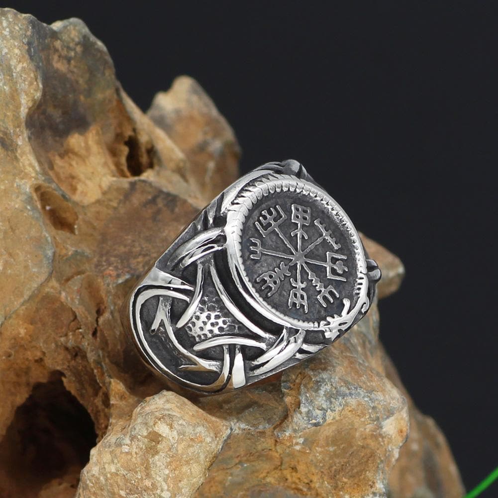 Vikings Vegvisir Stainless Steel Ring