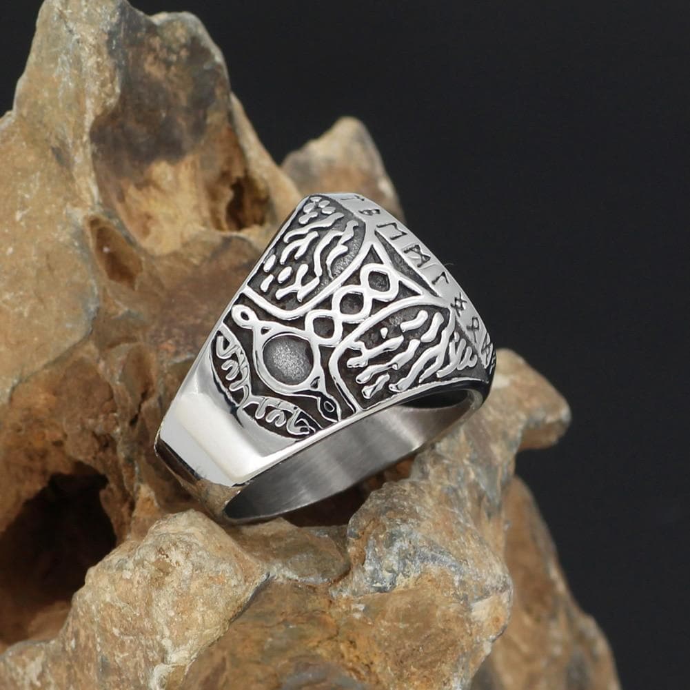 Vikings Compass Stainless Steel Ring