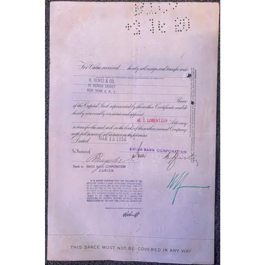 Rare 1950s B&O Railroad Stock Certificate Unveils American History