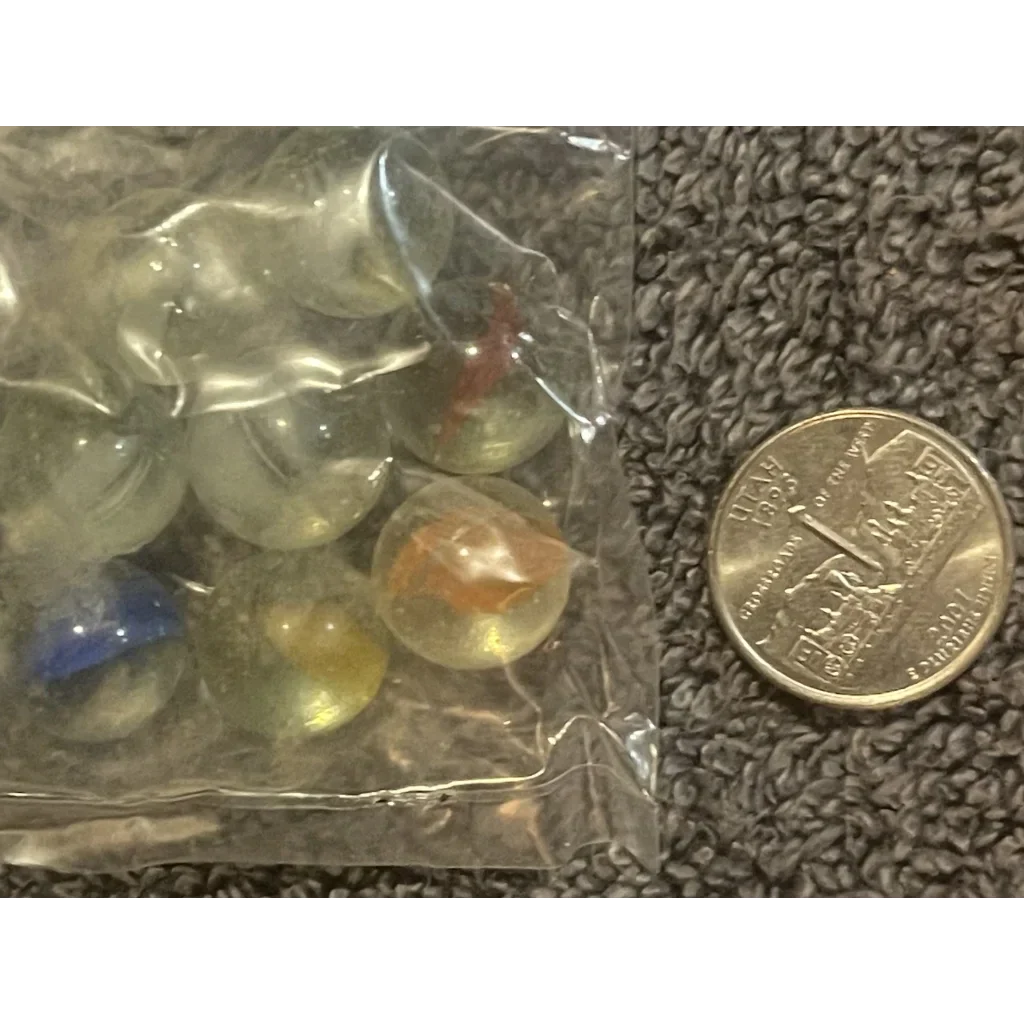 Vintage 1950s Cats Eye Marbles Unopened Pack of 10 Classic Beauties