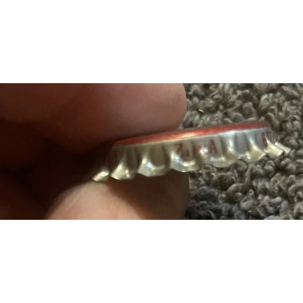 Rare 1970s Caravan Strawberry Soda Bottle Cap with Egyptian Pyramid