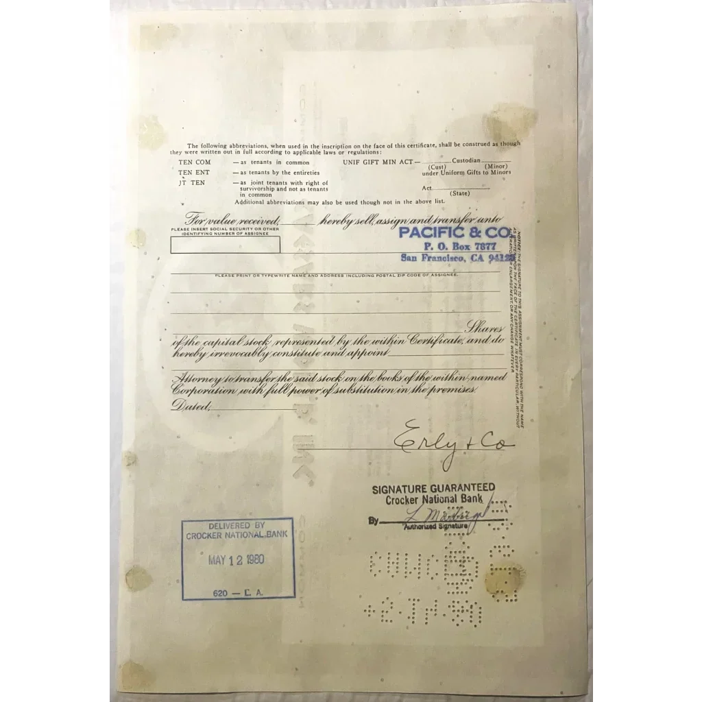 Rare 1980 Caesars World Casino Stock Certificate Unearthed