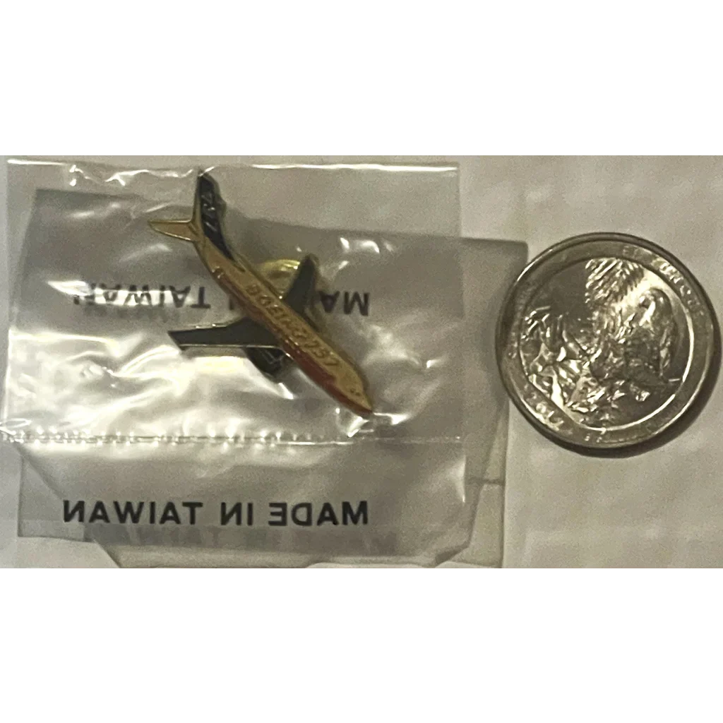Vintage 1980s Boeing 737 Pin Soars into Collector's Hearts