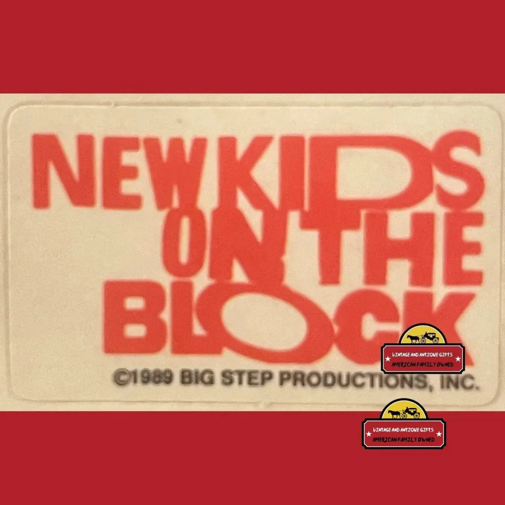 Highly Collectible Vintage NKOTB Stickers From 1989